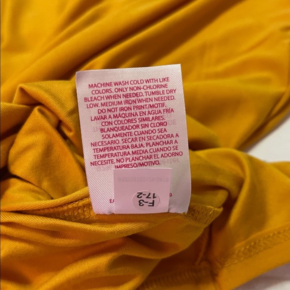 No Boundaries Mustard Yellow, Soft, V-Neck T-Shirt, , Long Sleeve Sm (3-5)  NWT - Picture 6 of 6